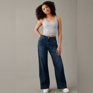 American Eagle Curvy Super High-Rise Baggy Wide Leg Jeans